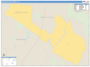 Manassas Park County Wall Map Basic Style